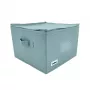 ORDINETT Caja de almacenamiento cuadrada con cremallera 30x30x21 cm menta