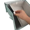 ORDINETT Caja de almacenamiento cuadrada con cremallera 30x30x21 cm menta