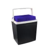 GIOSTYLE Brio 26 Nevera eléctrica 12/230V 26L gris oscuro con detalles rojo/azul