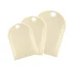 GIOSTYLE Set de tablas de cortar, 3 piezas, polipropileno, crema, rectangular, con ranura para jugos y orificio para colgar