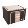 ORDINETT Caja de tela L 50x40x32 cm surtido – caja de almacenaje plegable con tapa y asas, 64 L