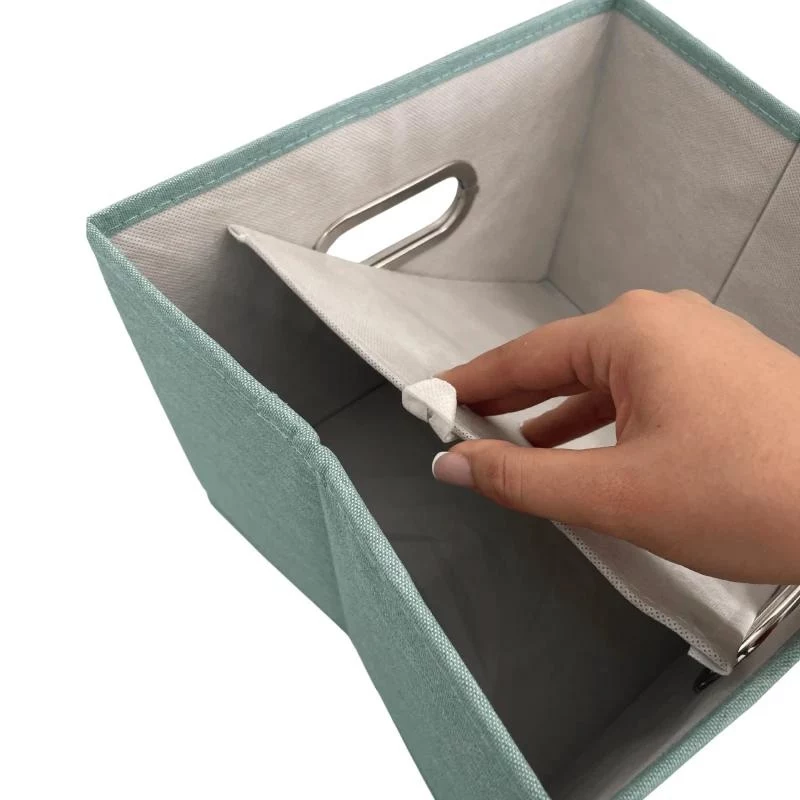 ORDINETT Caja M 28,5x25,5x20,5cm caja de almacenaje menta