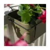 STEFANPLAST Set de balcón con sistema de riego automático y soporte metálico 50x18x17 cm verde
