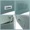 ORDINETT Caja de almacenaje rectangular con cremallera 42x32x14 cm menta