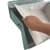ORDINETT Caja de almacenaje rectangular con cremallera 42x32x14 cm menta