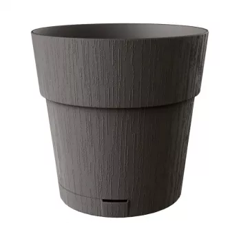 STEFANPLAST Ethica Maceta con plato Ø40x39cm gris