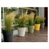 STEFANPLAST Ethica Maceta con plato Ø40x39cm gris