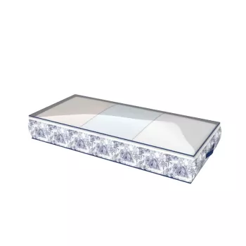 ORDINETT Caja de ropa 100x45x15cm Kyoto antracita