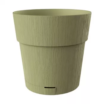 STEFANPLAST Maceta con plato Ethica Ø40x39cm Verde
