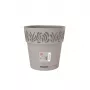 STEFANPLAST Gaia Maceta con plato Ø25x25 cm Gris claro