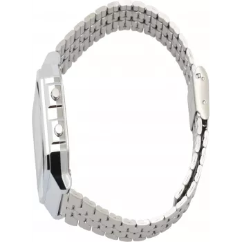 Casio AQ230A-7DMQD Reloj de pulsera analógico-digital retro unisex, Blanco/Plata