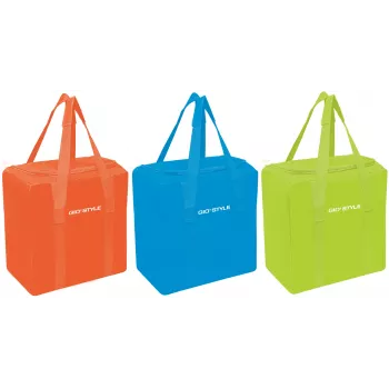 GIOSTYLE Bolsa térmica Fiesta Vertical surtida, naranja/azul claro/verde