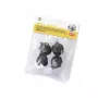 STEFANPLAST Set de 4 ruedas giratorias para transportines Gulliver 1/2/3 para mascotas - negro