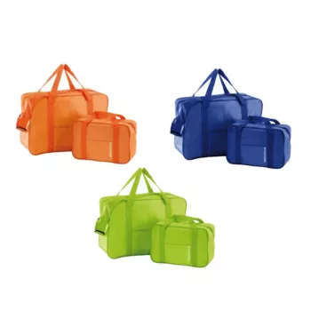 GIOSTYLE Set de bolsas térmicas Fiesta, surtido, naranja/azul claro/verde
