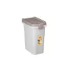 STEFANPLAST Recipiente de almacenamiento de comida para mascotas 15 L blanco/gris claro