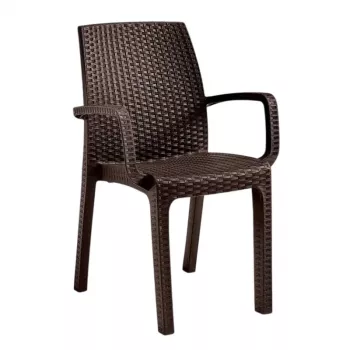 BICA Silla de jardín Verona sillón marrón