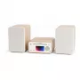 Pure Classic Minicadena estéreo Hi-Fi DAB+/FM, Bluetooth, CD, USB blanco/roble