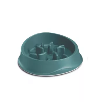 STEFANPLAST Comedero lento Chic Slow Food Bowl 1L verde 26x26x8cm