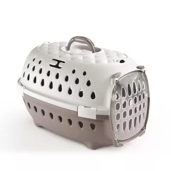 STEFANPLAST Travel Chic transportín para mascotas 50x34,5x32 cm blanco/gris claro