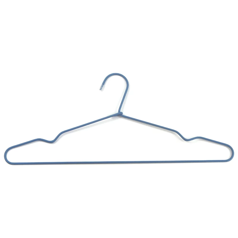 ORDINETT percha 3 uds. acero inoxidable/tela, 44,5 cm, surtido (negro/azul claro/blanco)
