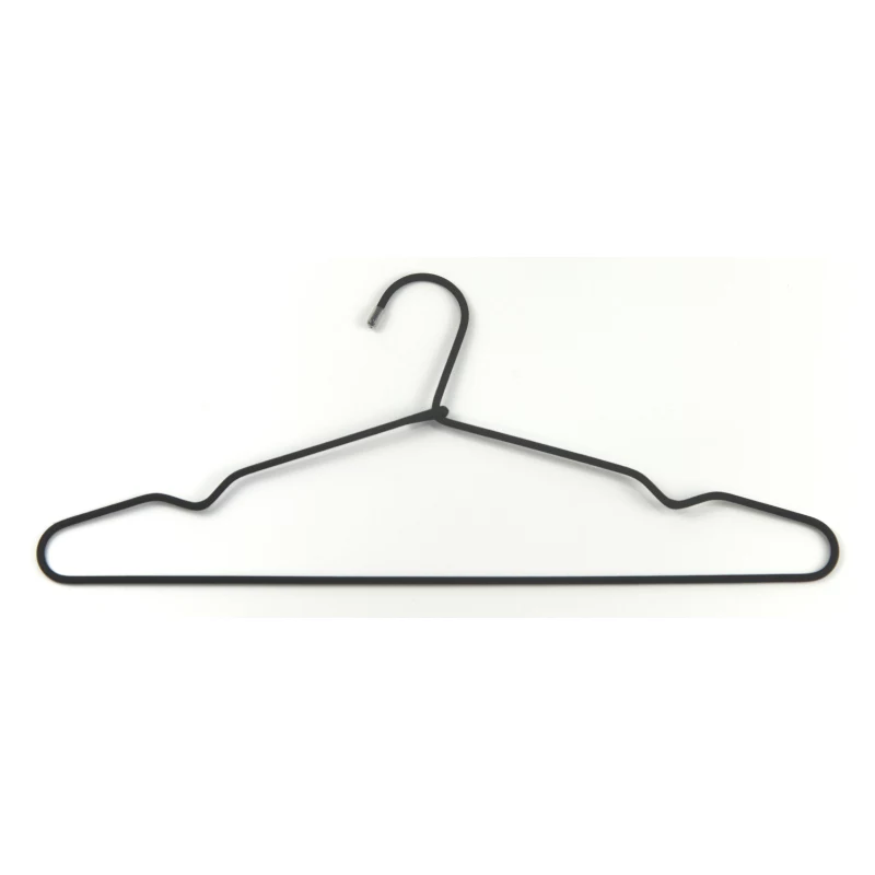 ORDINETT percha 3 uds. acero inoxidable/tela, 44,5 cm, surtido (negro/azul claro/blanco)