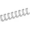 Fellowes 14 mm 34 anillas plateado lomos de alambre Twin Loop para A4, 130 hojas, pack de 100 (54454)