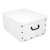 ORDINETT caja de cartón 49x39x25cm caja grande lisa surtido blanco/negro/azul marino/gris claro
