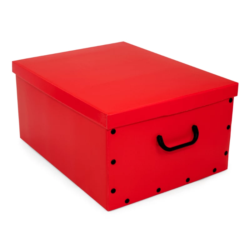 ORDINETT caja de cartón 49x39x25cm caja grande lisa surtido blanco/negro/azul marino/gris claro