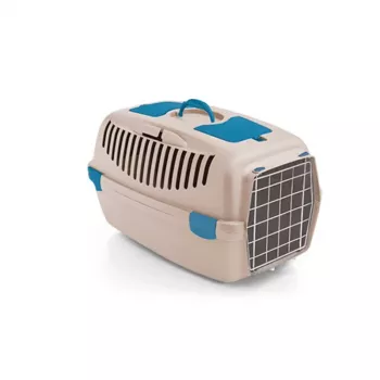 STEFANPLAST Gulliver 3 transportín para mascotas con puerta metálica 61x40x38 cm blanco travertino