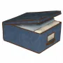 ORDINETT caja de almacenamiento plegable de tela 50 x 40 x 25 cm azul