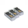 ORDINETT set de organizadores Top Class 3 piezas pequeño transparente plástico almacenamiento para cajones de escritorio 30,5x10x7,5cm