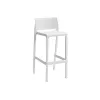 BICA Taburete de bar de jardín Volga Stool 65 50x49x89 cm blanco
