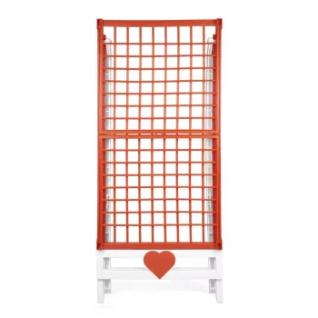 GIOSTYLE Tendedero Love blanco/naranja 180x56x96 cm