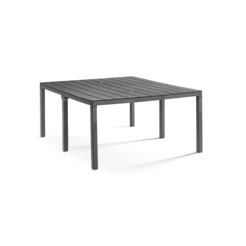 BICA Mesa de jardín King mesa de comedor doble negra