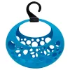 GIOSTYLE Cesta para pinzas de la ropa Love azul claro 29x13x31 cm