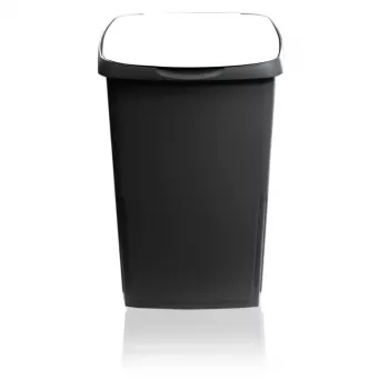 GIOSTYLE Cubo de basura Eco Solution 45 L, gris oscuro/blanco