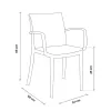 BICA Silla de jardín Verona sillón negro
