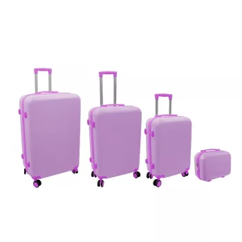 ORDINETT Set de 4 maletas rígidas 98L/60L/43L/15L Rosa