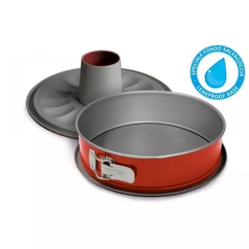 GUARDINI Molde desmontable para pastel Rossana Springform 26 cm molde antiadherente de acero al carbono