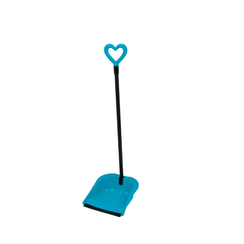 GIOSTYLE Rubber Hair Scoop Love juego de recogedor y cepillo, 24,5x27x85 cm, varios colores