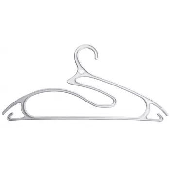ORDINETT percha pack de 5 plástico 5-in-1 Collection 42 cm blanco