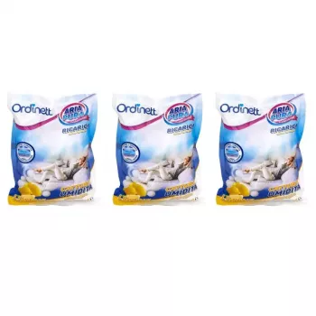 ORDINETT recambio para absorbedor de humedad, 3 x 450 g, limón