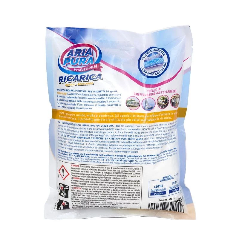 ORDINETT Recambio para absorbedor de humedad, 3 x 450 g, Limón