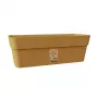 STEFANPLAST Ethica jardinera con bandeja 30x13x12 cm amarillo mostaza
