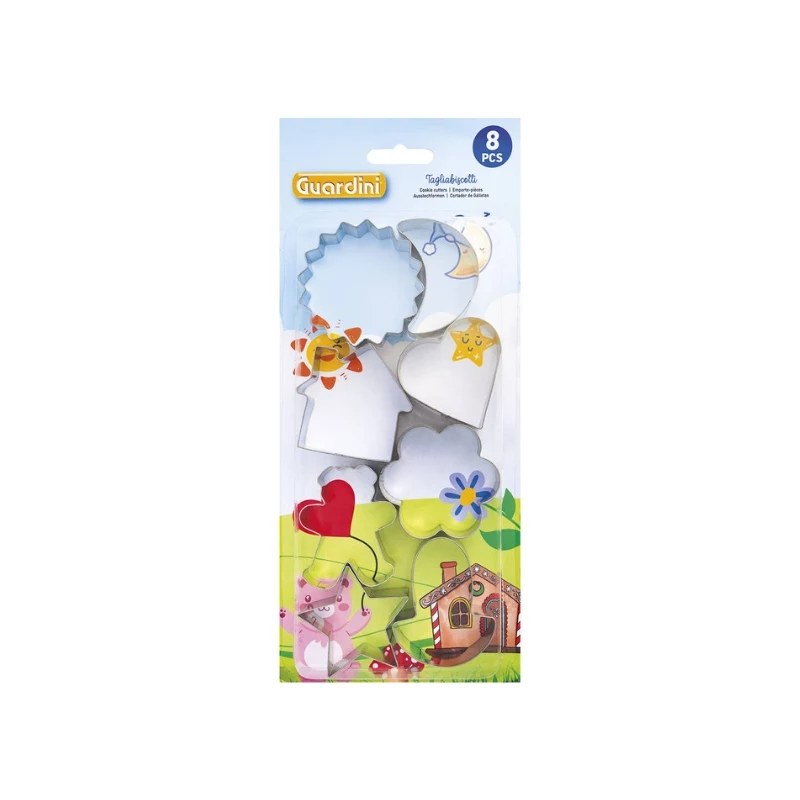 GUARDINI set de cortapastas para pan de especias y galletas 8 uds. surtido