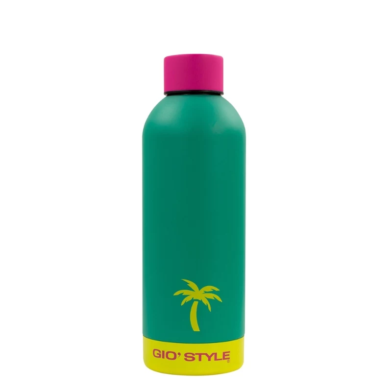 GIOSTYLE botella de bebida Fluo 0,5L surtido rosa/amarillo/verde/azul