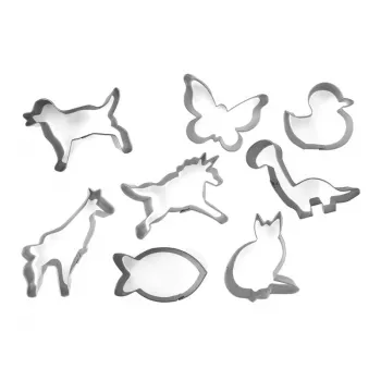 GUARDINI set de cortapastas para pan de especias y galletas 8 uds. animales
