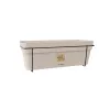 STEFANPLAST set de balcón con sistema de riego automático y soporte de metal 50x18x17 cm blanco