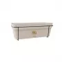 STEFANPLAST set de balcón con sistema de riego automático y soporte de metal 50x18x17 cm blanco