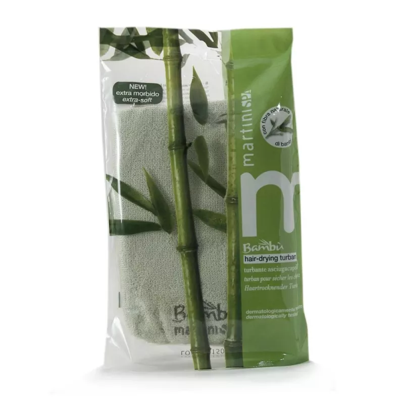 MARTINI SPA turbante de bambú para secar el cabello